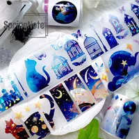 2m/Roll Stars and Moon Zoons Decorative Masking Tape For DIY Stickers Scrapbooking Journal Aesthetic Stationery 2
