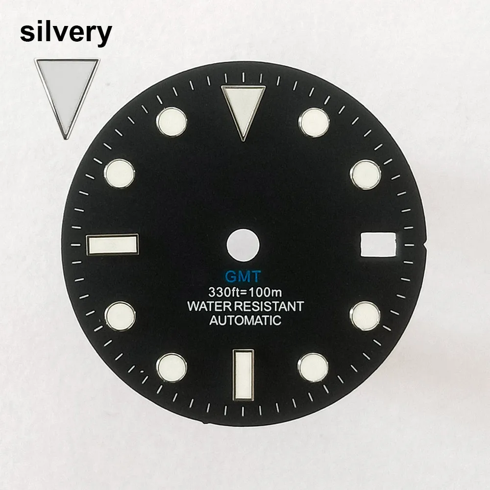 Enhanced GMT Watch Dial Pointer - 28.5mm, Multicolor Options