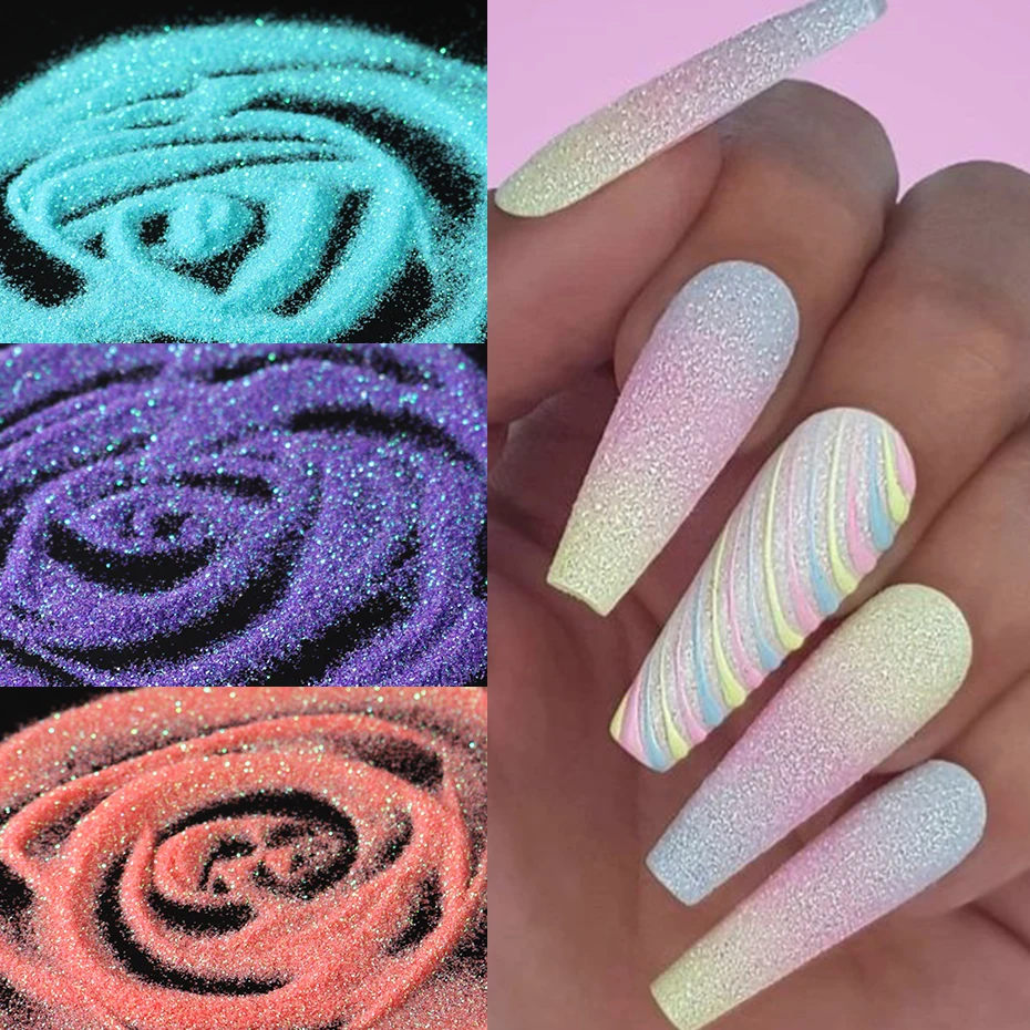 실리콘 몰드 충전재용 반짝이는 설탕 분말 에폭시 송진 안료, 무지개 빛깔의 빛나는 모래 송진 스팽글 반짝이 공예