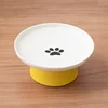 Cat Bowl Ceramic Pet Bowls Cat Dog Bowl Dish Pet Food Plate Kitten Water Dish Feeder  Dog Bowl Feeder for Cats Pet Accessories 4