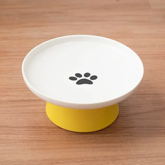 Cat Bowl Ceramic Pet Bowls Cat Dog Bowl Dish Pet Food Plate Kitten Water Dish Feeder  Dog Bowl Feeder for Cats Pet Accessories 4