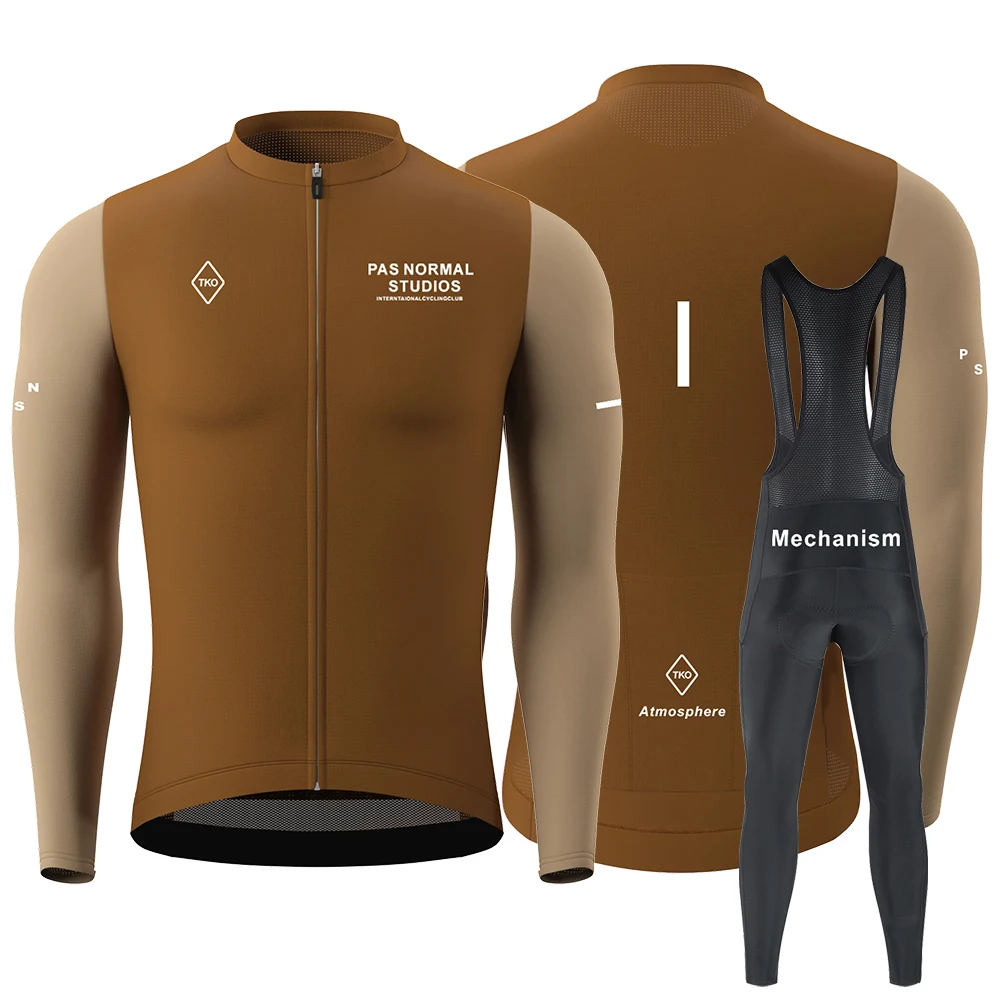 

PNS Tricuta Cycling Man Cycling Suits for Men Bike Jersey Sets Mtb Clothing Men's Sweatsuit Set Bicycles Long Sleeve Jersey Bib