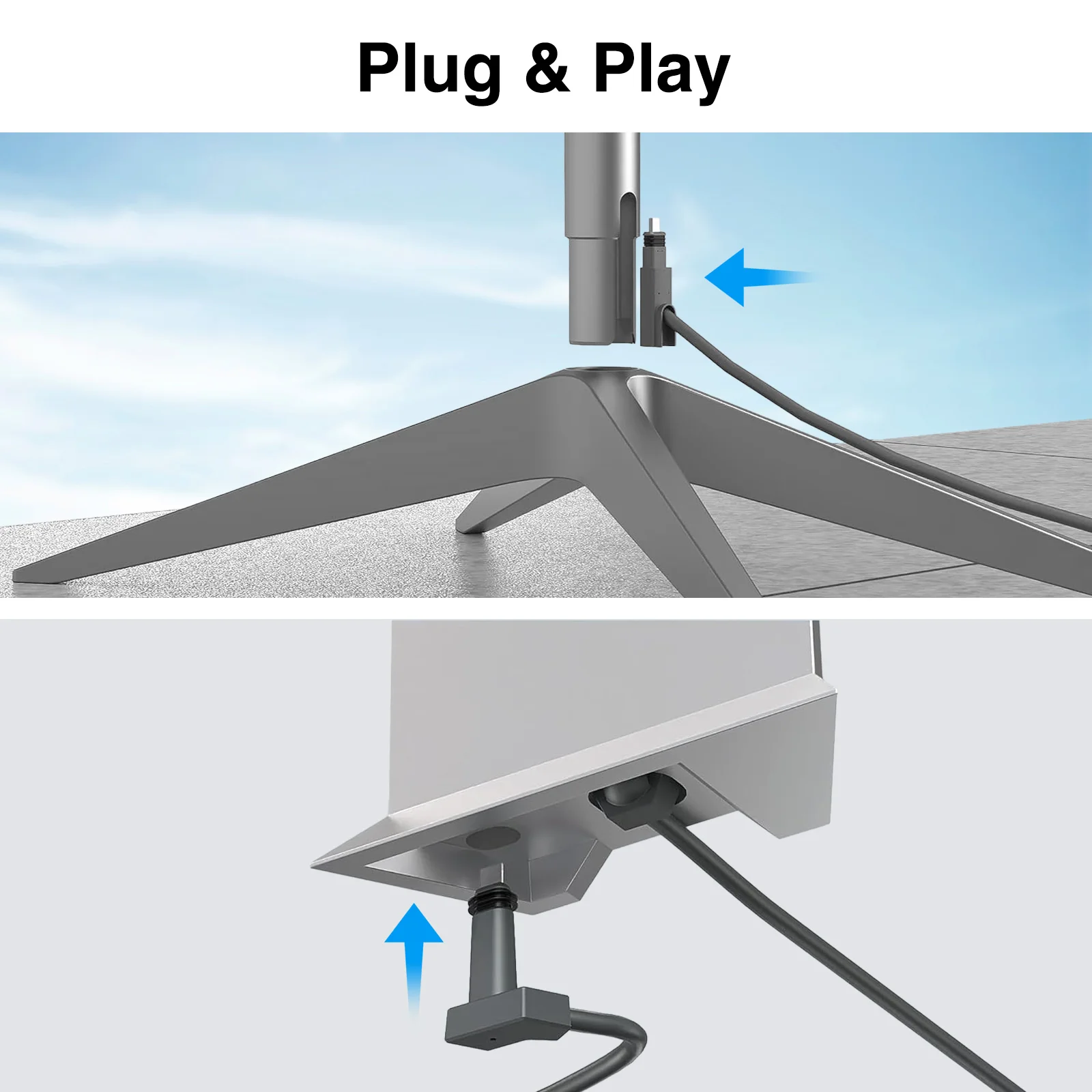 스타링크 작동 방수 연결 케이블 익스텐션 와이어, 스타링크 작동 V2/Gen2 플러그 앤 플레이, 1200Mbps 전송