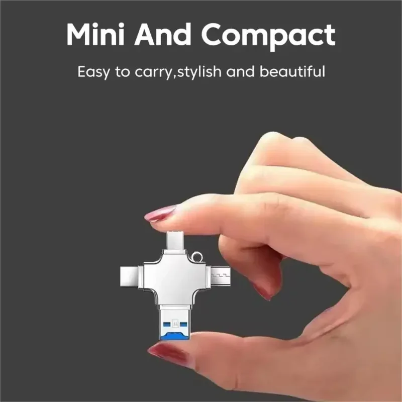 Memory Card Reader 4 in 1 card reader 3.0 USB to type C adapter USB to iOS micro TF card OTG converter for iPhone Samsung Xiaomi Huawei