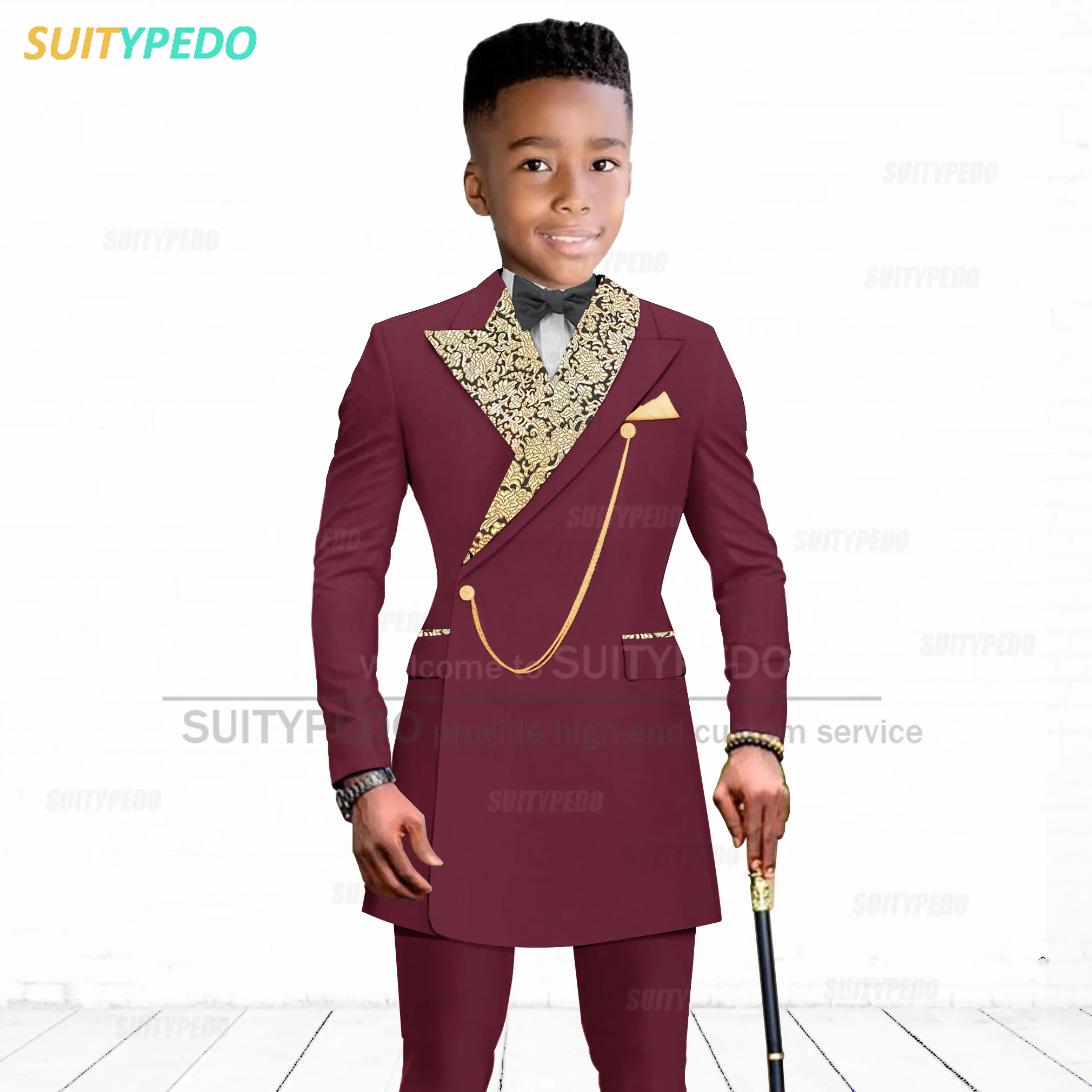 Boys Suits Formal Royal Blue Boy Suit For Children Graduation Performance Outfit Weddings Kids Party Host Costume Blazer Pants 2 Pieces boys suits