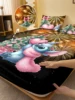 1 cartoon cute Stitch pattern digital printed frosted Fitted Sheet,bedroom printed bed cover,bedding(No pillowcase) 1