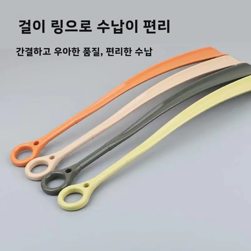 긴 손잡이 플라스틱 구둣주걱 가정용 무릎 꿇지 않고 신는 신발 도구 마틸다 브랜드 (중국 본토)