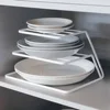 Kitchen Household Storage Drain Iron Rack 3 Levels Plates Bowl Cup Separate Storage Dishes Stand Hold Dish Drying Organizer Tool 1