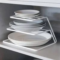 Kitchen Household Storage Drain Iron Rack 3 Levels Plates Bowl Cup Separate Storage Dishes Stand Hold Dish Drying Organizer Tool 1