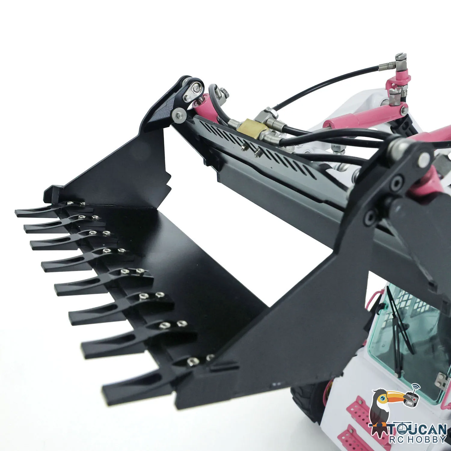 Lesu 1/14 RTR Metal Hydraulic RC Loader Aoue Lt5H Wheeled Skid-Steer I6S Radio Car Painted Assembled Sound Light Model Thzh1345 6