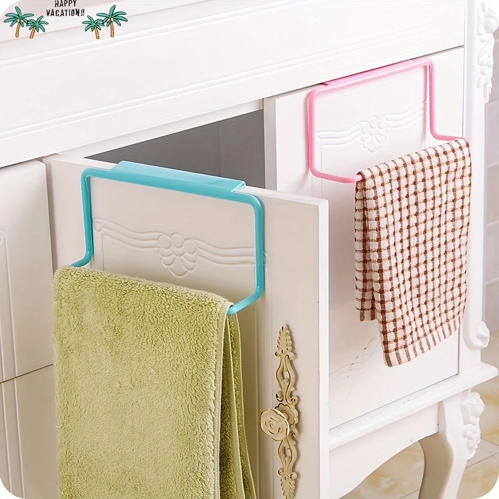 Kitchen Storage Rack 1 Piece Towel Rack Seamless Rag Hanger Towel Bar Dishwashing Multi-Purpose