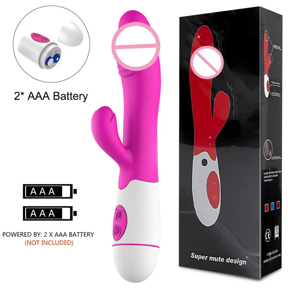 Rabbit Vibrator for Women 30 Speed Rechargeable G Spot Clitoris Stimulator Dildo Vagina Female Masturbator Sex Toys for Aldult