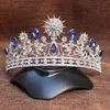 Wedding Prom Bridal Crown Rhinestone Crystal Decor Headband The Decorations Tiara Veil Headgear 5