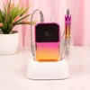 35000RPM Coreless Motor Portable Nail Drill Machine 35K Powerful Manicure E File Rechargeable Cordless with Desktop Base 4