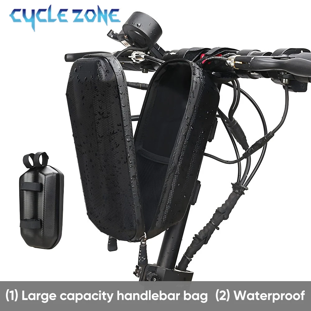 3L Electric Scooter Bag EVA Hard Shell Electric Bike Handlebar Bags Large Capacity MTB Road Cycling Front Handlebar Storage Bag