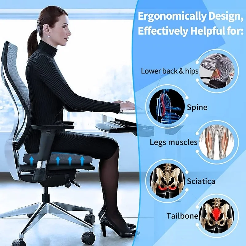 Cushion Lab Patented Pressure Relief Seat Cushion for Long Sitting Hours