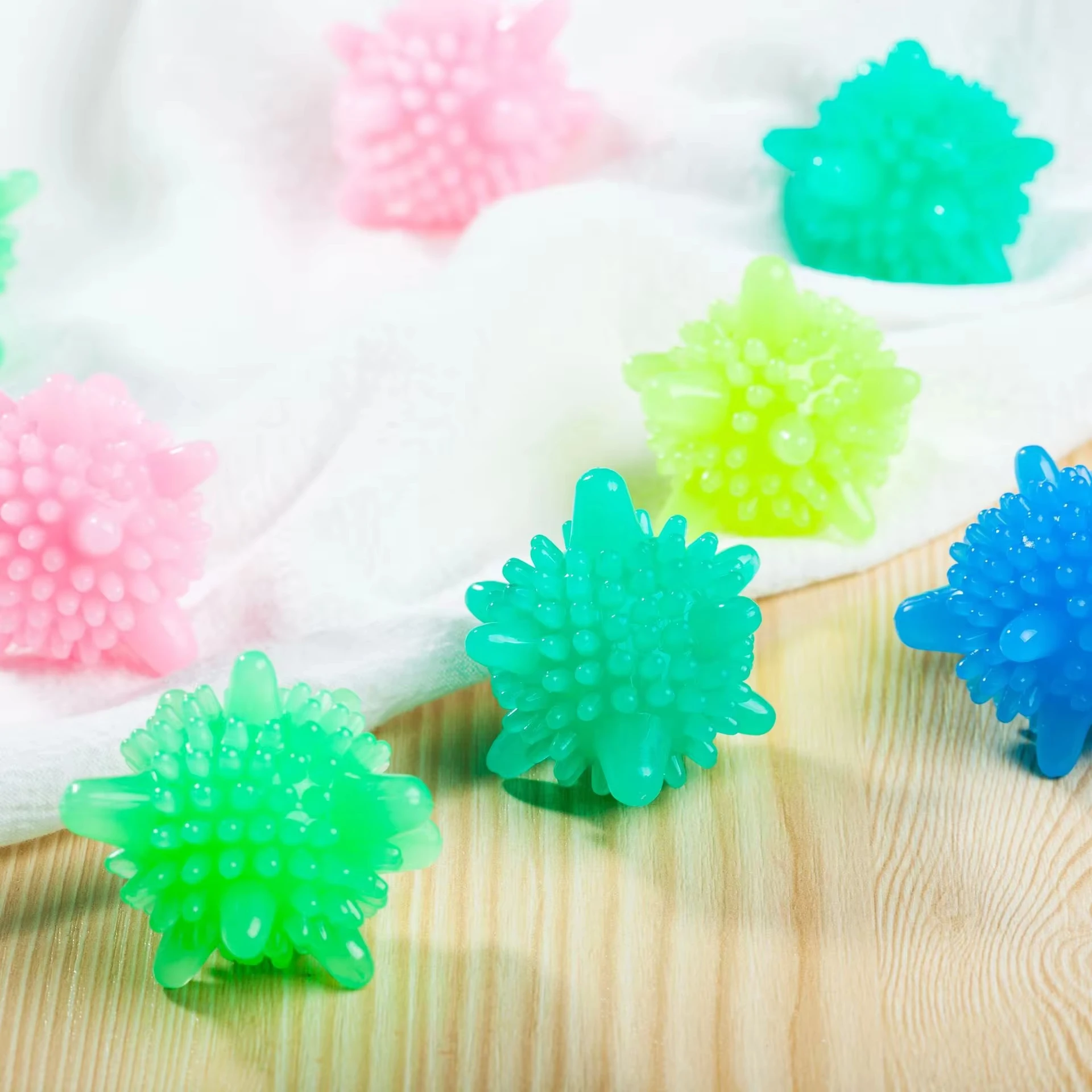 Laundry Ball Reusable Household Washing Clothes Softener Remove Dirt Clean Shape PVC Solid 10Pcs/Set laundry ball