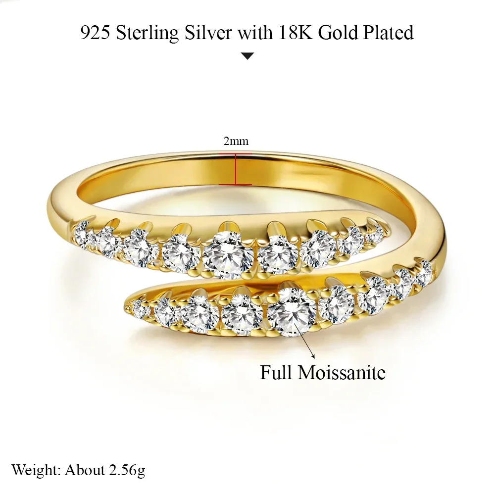 Anillo De Bodas De Moissanita Y Diamante De Laboratorio: Alianza
