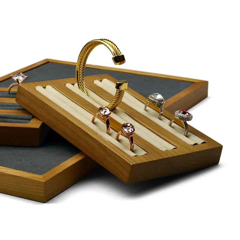 Oirlv Wooden Ring Stand Holder Solidwood Ring Holder Jewelry Stands Ring Display Organizer Oirlv Jewelry Display Stand For Rings