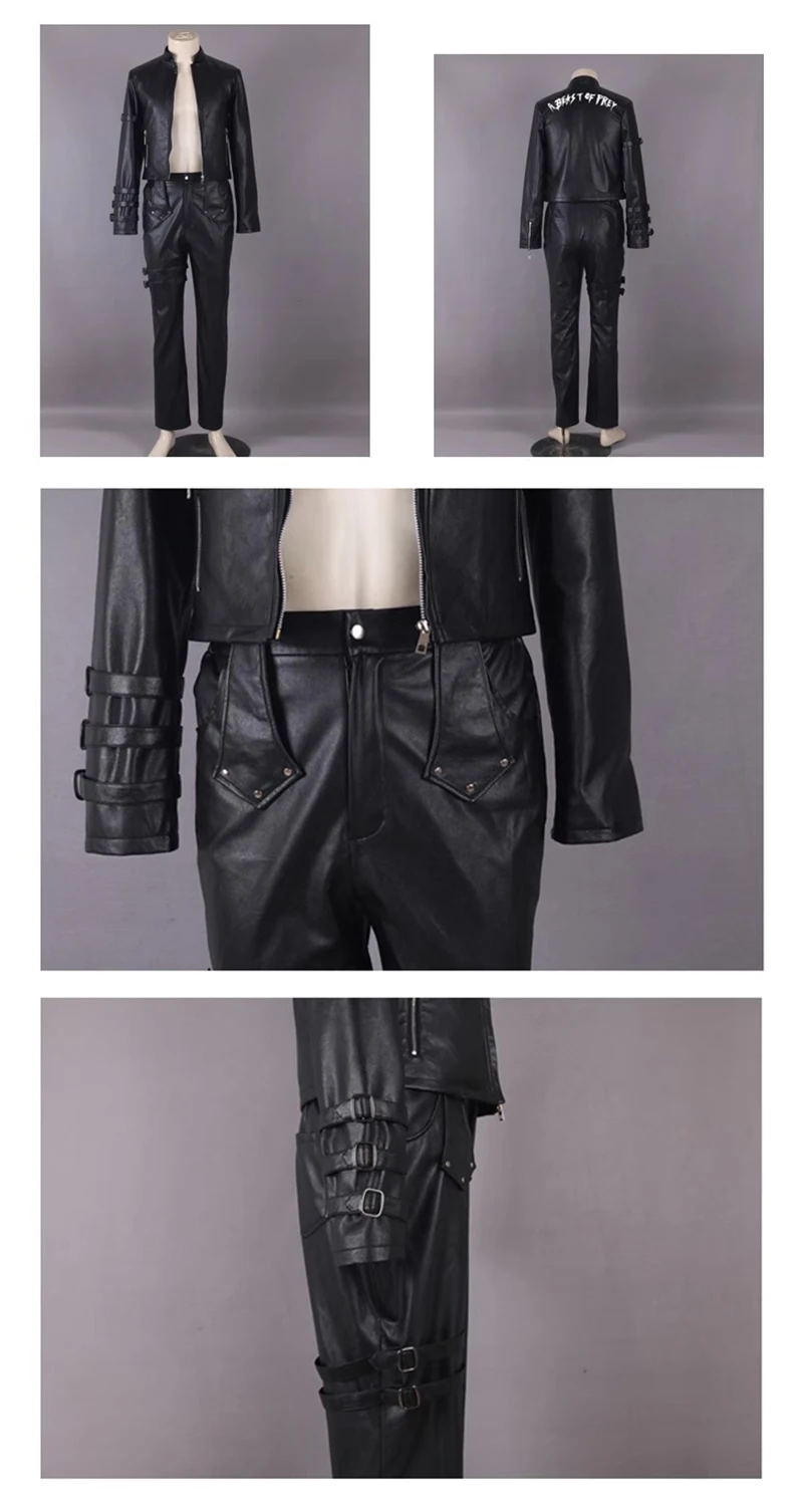 The King of Fighters: K',K DASH | Cosplay Costume Set 27 The King of Fighters-Inspired K' Cosplay Costume for Men