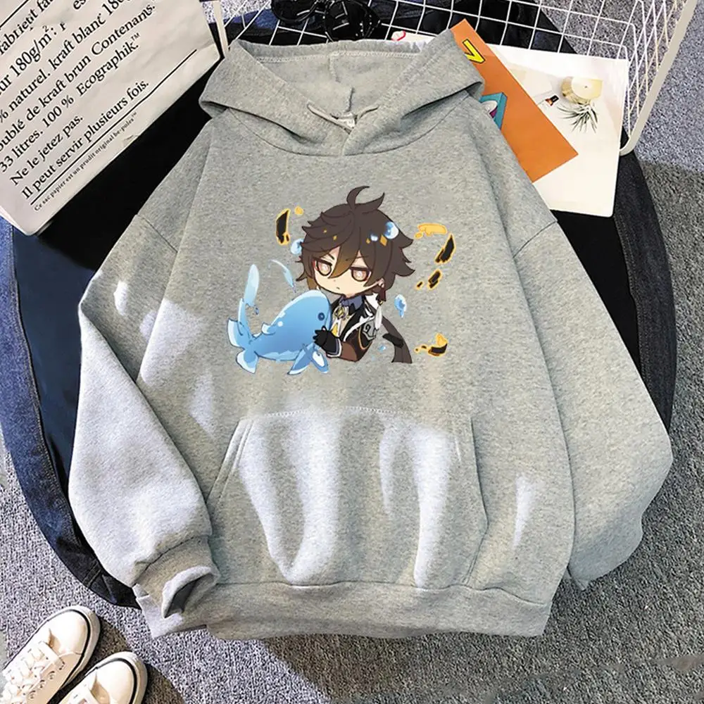 

Men Hoodies Genshin Impact Clothes Women Hot Game Zhong Li Print Kawaii Hoodie Colors 12 Oversized Sweatshirts Anime Aesthetic