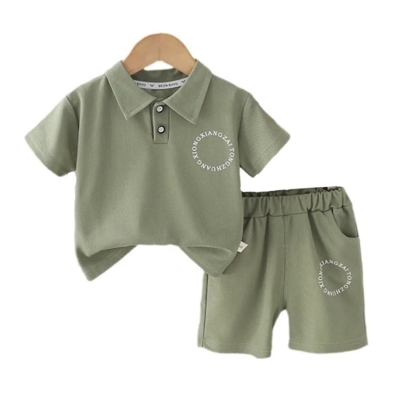 

New Summer Baby Clothes Suit Children Boys Casual T-Shirt Shorts 2Pcs/Set Kids Clothing Toddler Sports Costume Infant Tracksuits