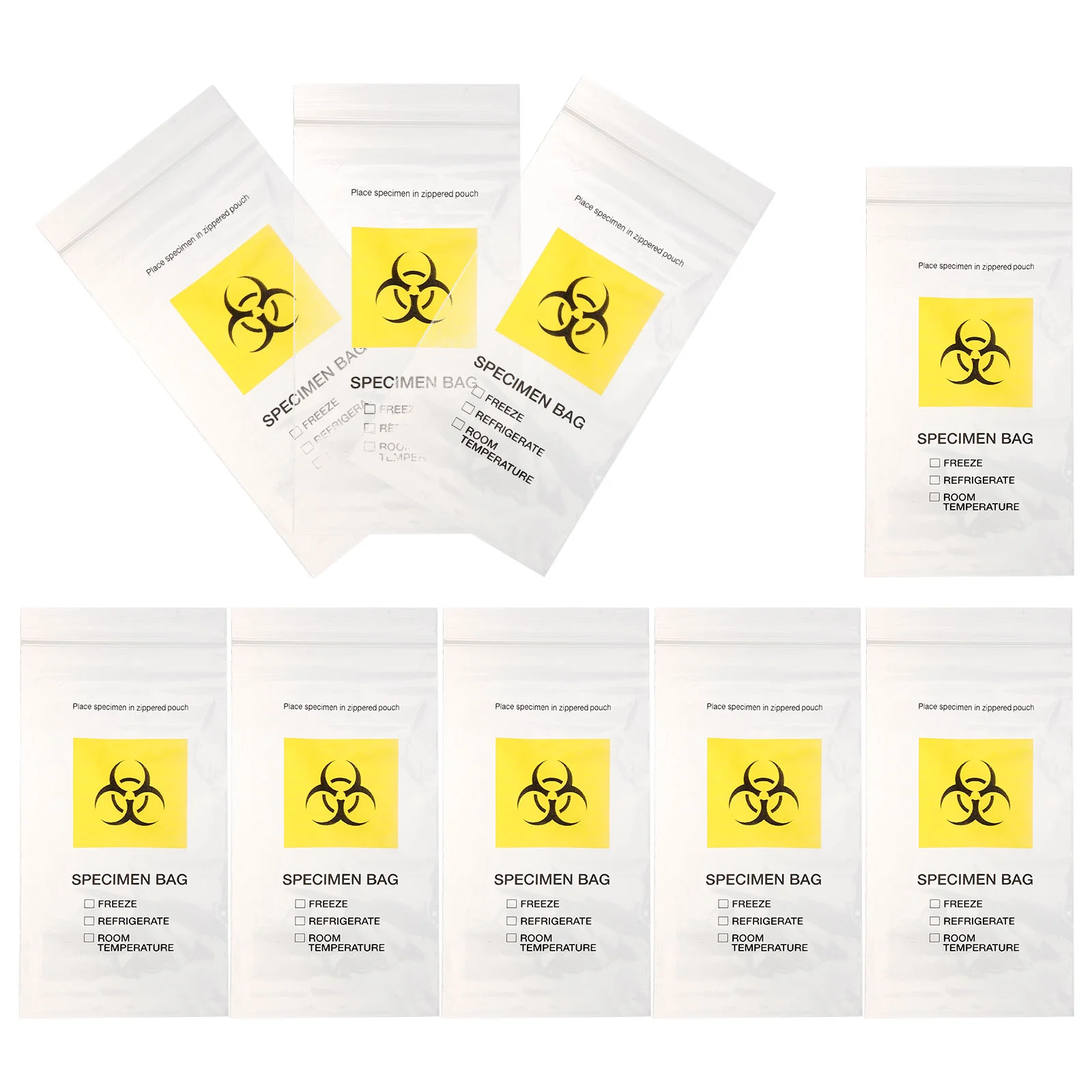 

200 Pcs Biological Sample Bag Sealing Bags Sealed Specimen Plastic for Transportation Laboratory