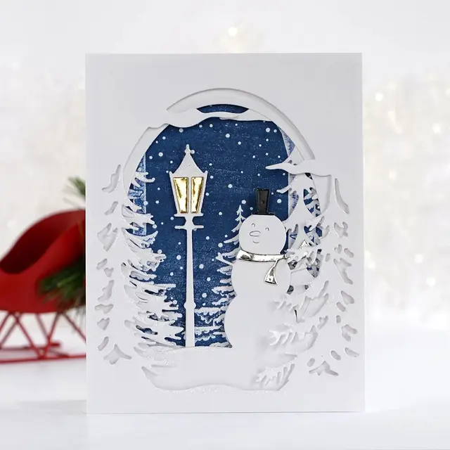 Multi-layered Christmas Frame Metal Cutting Dies 6
