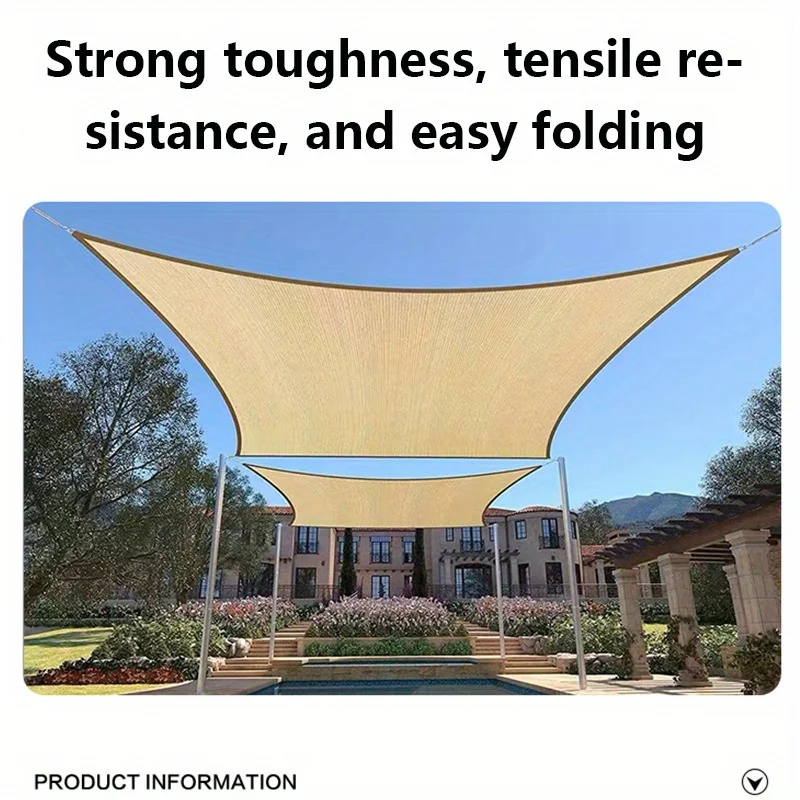 1PC Sunshade Cloth, Encrypted and Thickened Sunshade Net, Outdoor Balcony, Courtyard and Household Insulation Sunshade Net