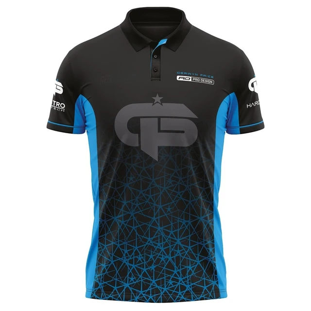 Gerwyn Price Signature Polo-Dartshirt fléchettes passionnés sport sec rapide combinaison d'entraînement T-Shirt homme vêtements pour enfants 1