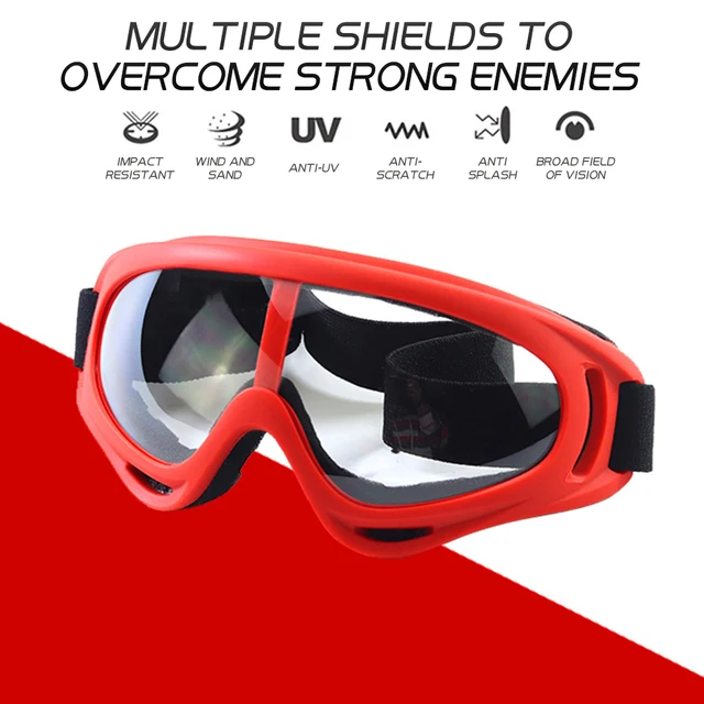 Gafas de sol antideslumbrantes para motocicleta, gafas de esquí deportivas, a prueba de viento, a prueba de polvo, accesorios de equipo de protección UV - Image 3