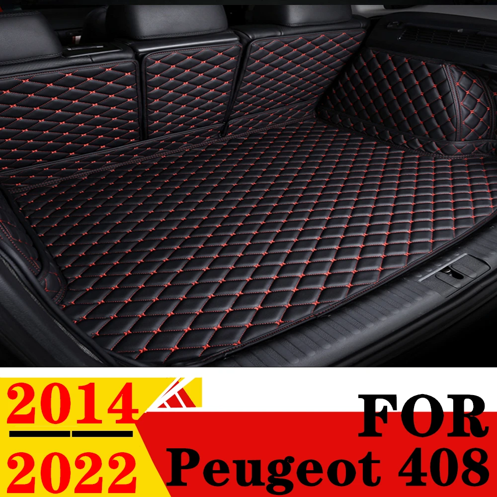 

Коврик для багажника автомобиля для Peugeot 408, 2014, 2015, 2016, 2017, 2018, 2019, 2020, 2021, 2022