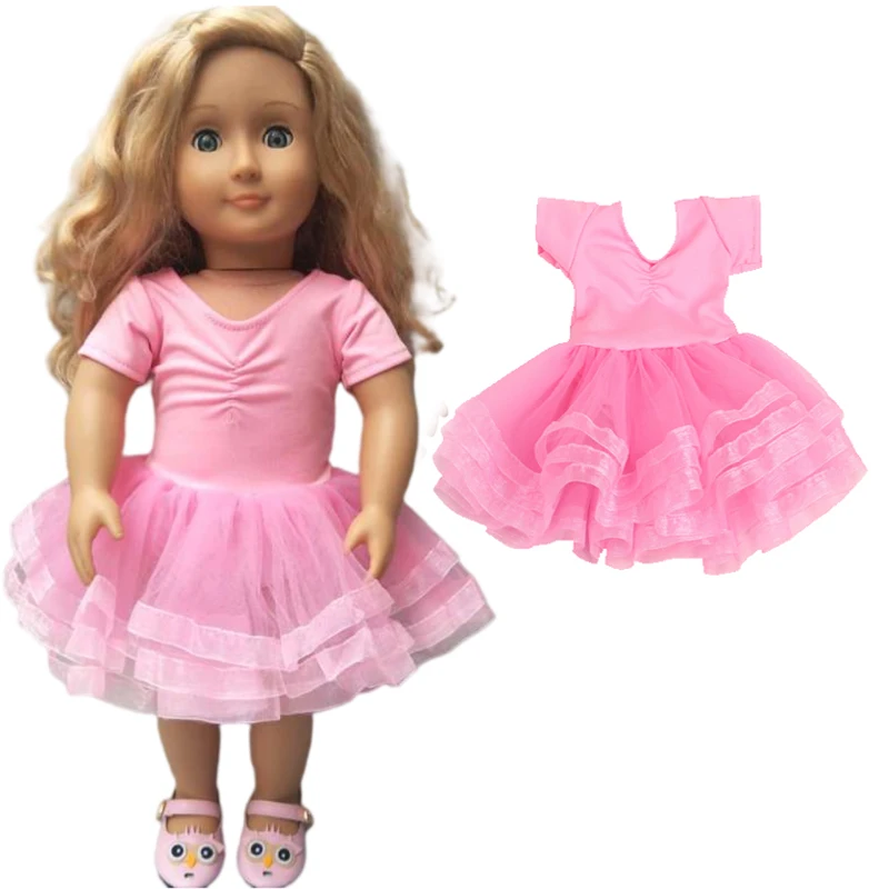 Doll Dancing Dress Fit for 43cm 18 Inch Born Baby Doll Clothes