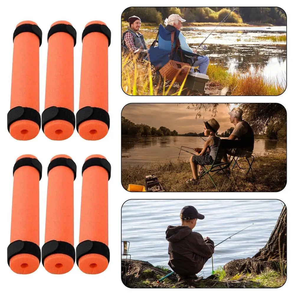 Description Picture 6 of itemFishing Pole Floats 6PCS Floating Rod Butt Cushion Kayak Fishing Rod Floater With Straps Fishing Gear For Prevent The Narrow Rod