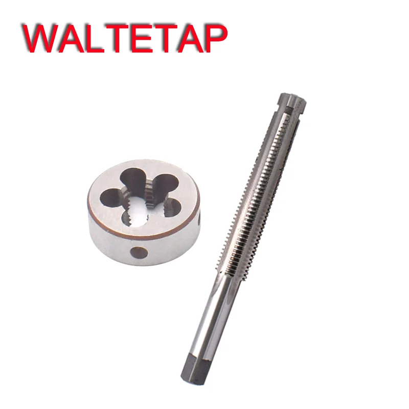 WALTETAP 오른쪽 사다리꼴 탭 및 다이 세트, TR 8, 10, 12, 14, 16, X1.5, X2, X3, X4 나사, T R 탭, 라운드 스레딩 다이, 1 세트