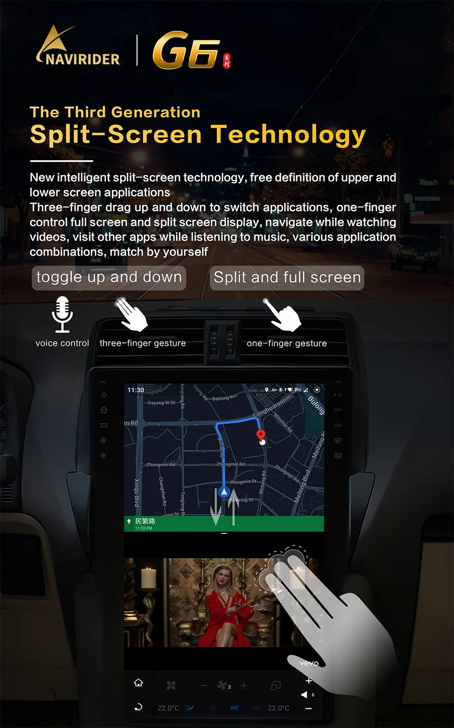 16.8" Car Radio Android Vertical Big Screen For Ford F-150 F150 2015 2020 Multim