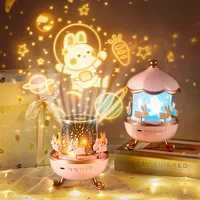 Galaxy Solar System Projector Nightlights 360°Rotating 12 Films Kids Star Night Light Projector for Bedroom Home Decoration lamp 1