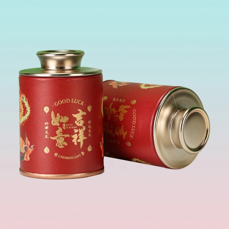 1Pcs Mini Tea Canister With Lid Candy Tins Matcha Container Sugar Coffee Caddy Storage Retro Tea Kettle Retro Can Jar Conta