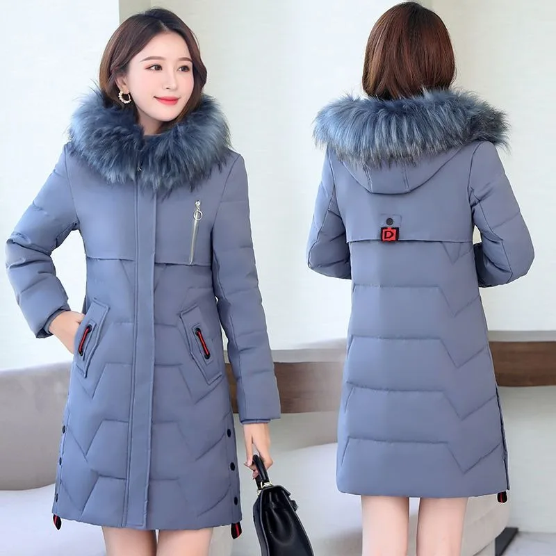 2023 New Women Down Jacket Winter Coat Female Loose Large Size Parkas Keep Warm Thick Outwear Fashion Hooded Overcoat M-4XL