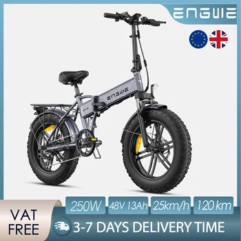 ENGWE EP-2 Boost Bicicletta Elettrica Pieghevole con Potente Motore da 250W, Batteria 48V13Ah, E-Bike con Pneumatici Fat da 20*4.0 Pollici