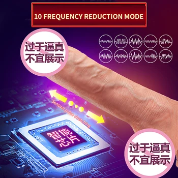 Heating Realistic Dildo for Female Masturbator Wireless Remote Telescopic Vibrator Big Penis Vagina Anus Sex Toys Woman Adults 5