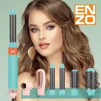 Professional Multi Functional Hair Straightener Curling Iron Hair Dryer Hot Air Comb Negative Ions Styling Tools Gift Box 2