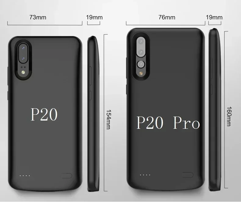 화웨이 P20 프로용 외부 배터리 케이스, 휴대용 보조배터리 배터리 충전 커버, 전원 충전기 케이스, 10000mAh