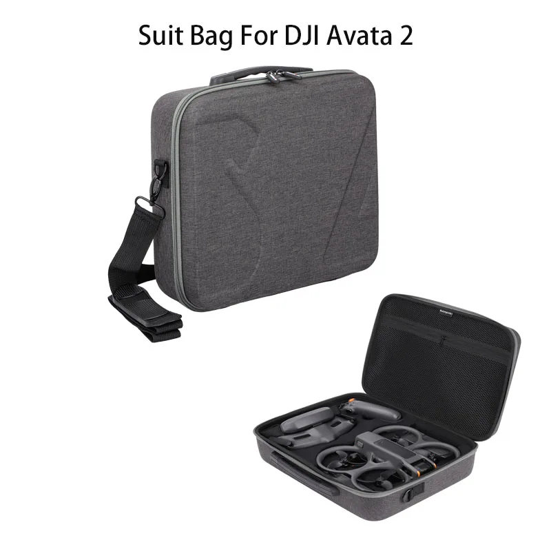 Custodia Protettiva Da Viaggio Per DJI Avata 2, Goggles 3 E Motion 3 - Rigida Antiurto, Grigio