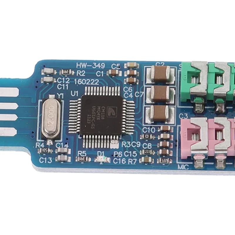 CM108 USB 드라이브 무료 USB 사운드 카드 노트북 컴퓨터 외부 사운드 카드 모듈