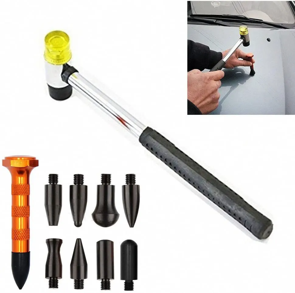 10pcs Dent  Repair  Tool Tapless Dent Removal Kits Tools Dent Tools Rubber Hammer Diy PDR Tools Acesssories