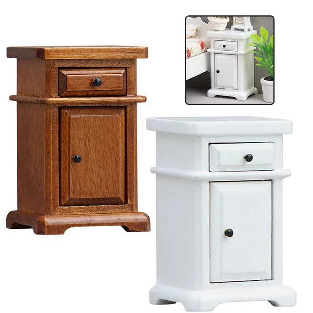 1 pièces 1:12 maison de poupée Miniature chambre Table de chevet meubles maison modèle décor jouet maison de poupée accessoires 1