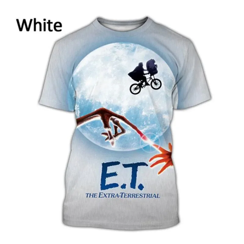 

Men's T-shirt E.T. the Extra-terrestrial Pattern 3D Men's Casual Fashion Print T-Shirt Hip Hop Funny Cool Short Sleeve Oneck Top