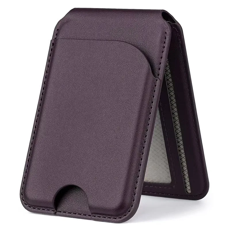 Slim Magnetic Leather Wallet & Stand – 7 Color Options