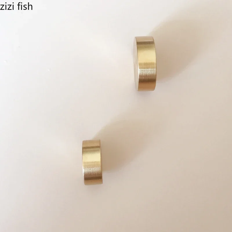 Nordic Metal Decorative Hook Handle Small Brass Cabinet Drawer Handle Home Living Room Wall Round Decorative Key Coat Hook 4